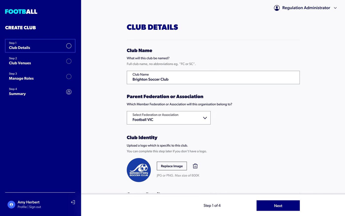 Desktop club creation design