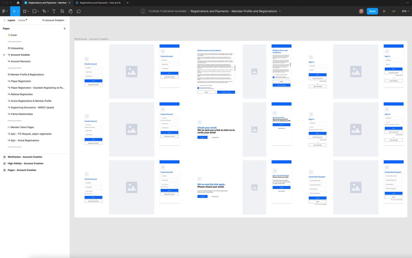 Desktop and mobile wireframes